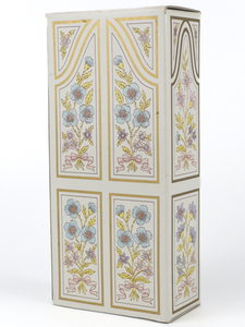 lot 205 image: Vintage Avon Armoire Decanter in Original Packing Foaming Bath Oil in Milk Glass Bottle -Unused