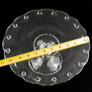 lot 299 image: INDIANA GLASS Teardrop Clear 10 34 Round Cake Stand