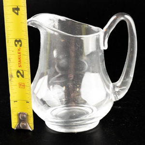 lot 317 image: Glass Creamer 3 12in