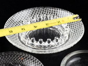 lot 332 image: Group of Four Ashtrays Two are Anchor Hocking Hobnail Style