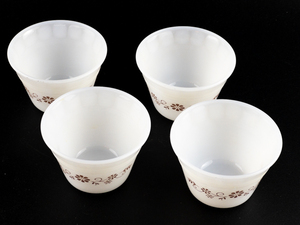 lot 342 image: Group of 4 VITROCRISA Dynaware 3 12in&nbspCustard Cups
