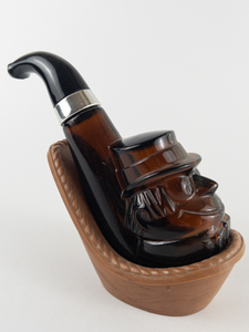 lot 223 image: Vintage Avon Pipe Dream Tribute After Shave Lotion 6 Fl Oz Pipe Rest -  Pipe Dreams 1967 -Empty