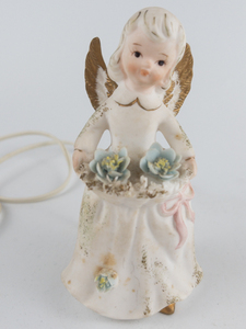 lot 224 image: NAPCO Porcelain Angel Figurine Night Light - Works