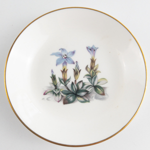 lot 245 image: Vintage Royal Worcester Fine Bone China Floral Tea Butter Trinket Dish Set Of 2 - In original Packaging
