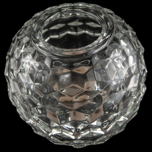 lot 452 image: 2 Piece -&nbspCOLONY Whitehall Clear&nbspHurricane Centerpiece 5in
