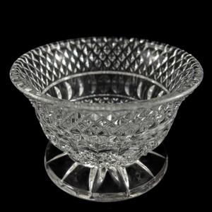 lot 458 image: VINTAGE - ANCHOR HOCKIN-Wexford Clear dish 2 34in High
