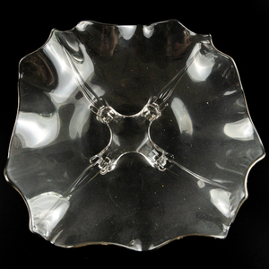lot 464 image: VINTAGE - CAMBRIDGE 3400 Plain 13 4 Toed Fancy Edge Bowl