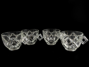 lot 469 image: Set of Four COLONY Diamond Block&nbspPunch Cup 2 12in