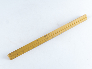 lot 498 image: Vintage KEUFFEL & ESSER (K&ampE) Drafting 3 Sided Wood Rule #8891 