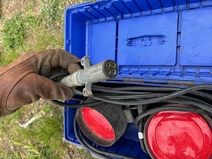 lot 50 image: Magnetic Tow Lights in Case