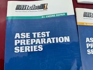 lot 10 image: Mitchell1 ASE Test Preparation Series. A1-A8, C1 and L1