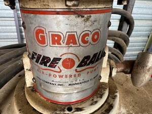 lot 19 image: Graco Fireball Air Powered Pump Cart
