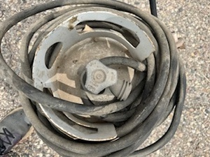 lot 27 image: Twenty Gallon Propane Tank with Weed Burner Attachment