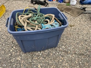 lot 34 image: Bin of Ropes
