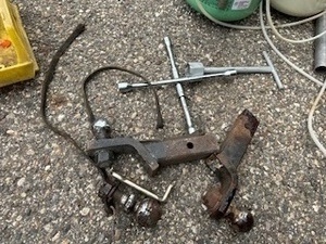 lot 38 image: Receiver Hitches, Ball, Adjustable Lug Wrench and more