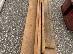 lot 74 image: Four 1 x 8 x 104 and Two 2 x 6 x 38 Pieces of Lumber