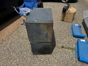 lot 79 image: Pair of Metal Cabinets.