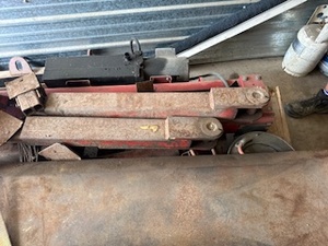lot 84 image: Snap On Two Post Car Lift and Pallet of Parts