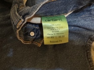 lot 91 image: Two New Pair Carhartt Relaxed Fit Jeans 38 x 32