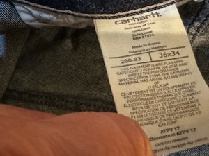 lot 92 image: New Pair of Carhartt Jeans 36 x 34