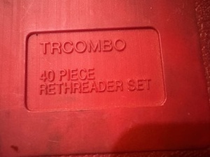 lot 99 image: Mac Tools TRCOMBO 40 Piece Rethreading Set. Fractional and Metric