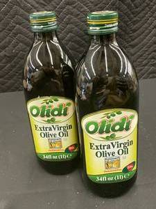 lot 5 image: Olidi Extra Virgin Olive Oil - 2 Bottles, 34 fl oz Each