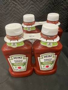 lot 7 image: Heinz Organic Tomato Ketchup 4 Pack (2 Packs of 2 Bottles)