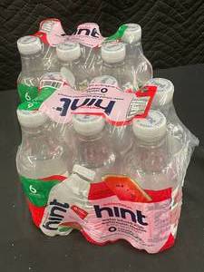 lot 12 image: Hint Watermelon Flavored Water - 12 Pack