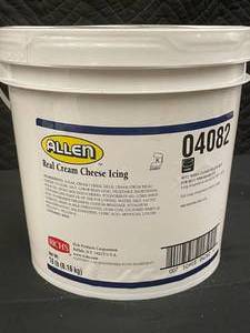 lot 18 image: Allen Real Cream Cheese Icing - 18 lb Container