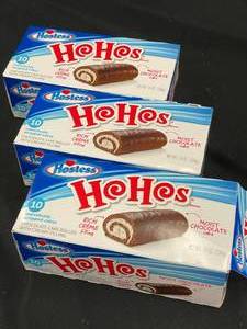 lot 19 image: Lot of 3 Boxes of Hostess HoHos Chocolate Cakes