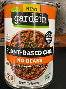 lot 35 image: Gardein Plant-Based Chili No Beans - 12 Can Pack