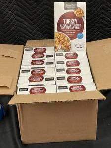 lot 211 image: Lot of 12 Essential Everyday Turkey Stuffing Mix 6 oz Boxes