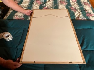 lot 10 image: large hanging picture frame
