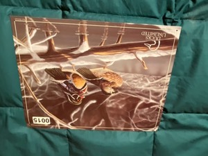 lot 15 image: vintage ducks unlimited wall art