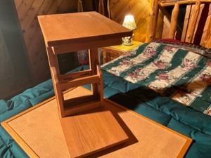 lot 37 image: magazine racknight stand