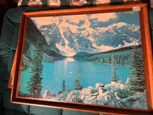 lot 40 image: mountain landscape puzzle art