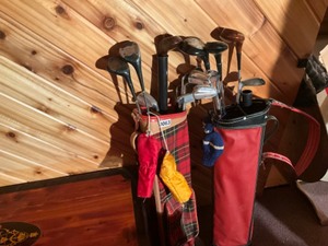 lot 63 image: vintage golf clubs-both sets