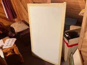 lot 65 image: large blank canvas