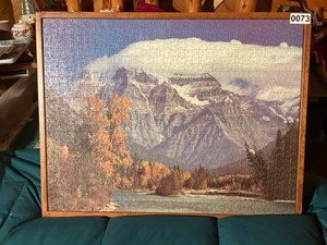 lot 73 image: puzzle art mountain landscape