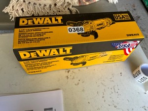 lot 368 image: dewalt angle gridner new in box