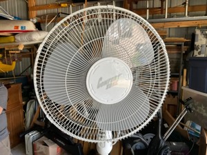 lot 374 image: stand up fan by comfort zonw