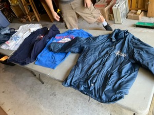 lot 389 image: USCG academy jacket plus assorted contents