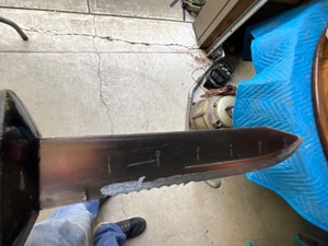 lot 430 image: aqua lung divers knife