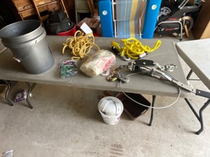 lot 452 image: cable winch, ropes, bungees