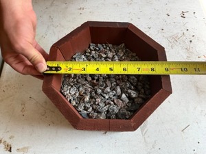 lot 494 image: rock flower pot