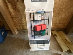 lot 500 image: wire shelving new in box