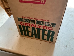 lot 553 image: coleman propane heater