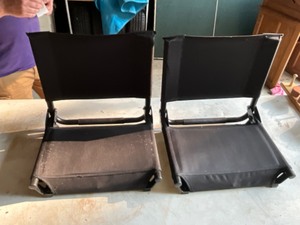lot 575 image: set of two like new stadium seats