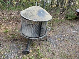 lot 590 image: firepit on wheels
