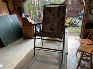 lot 599 image: foldilng camping chair